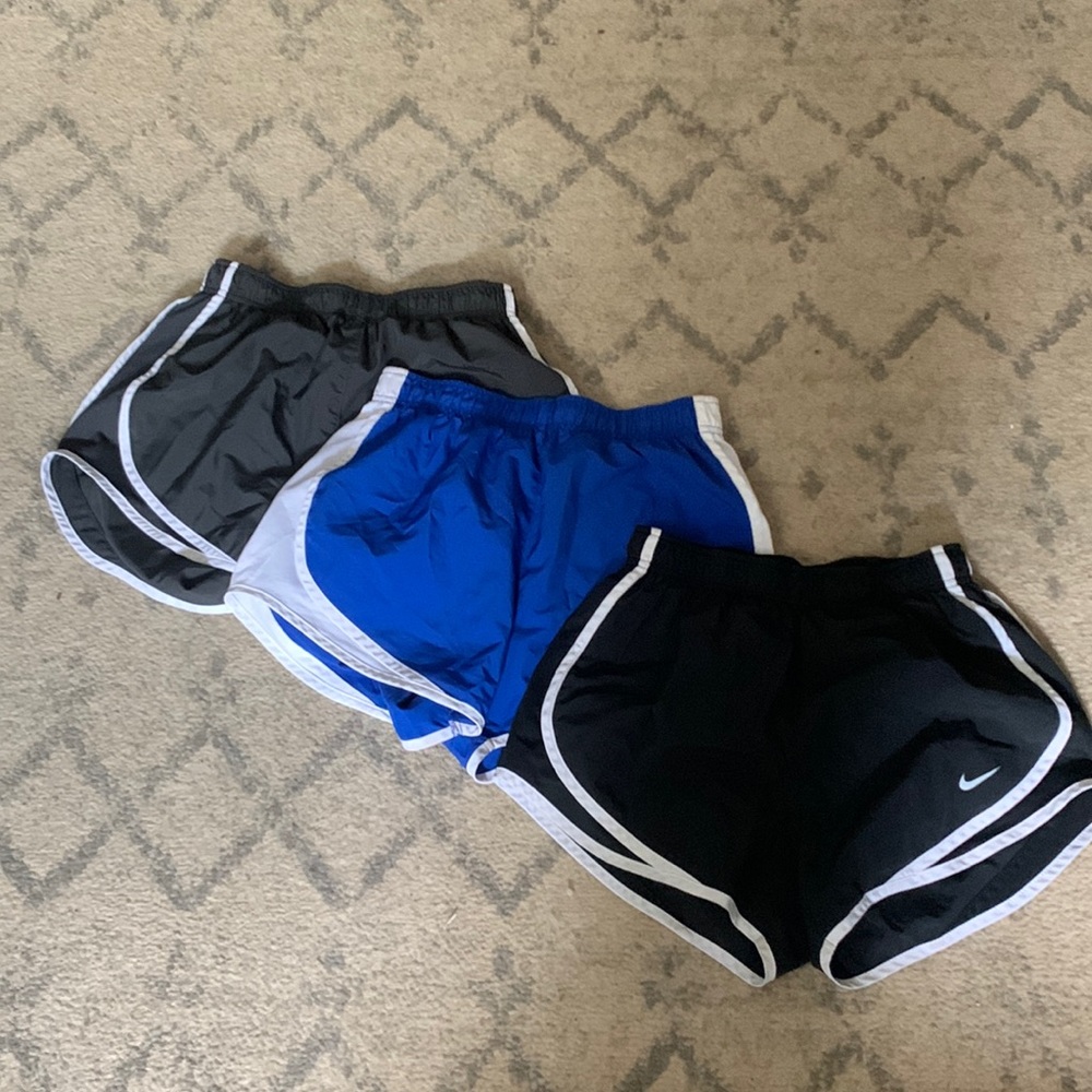 Lot of 3 pair Nike Running Shorts Ladies Small